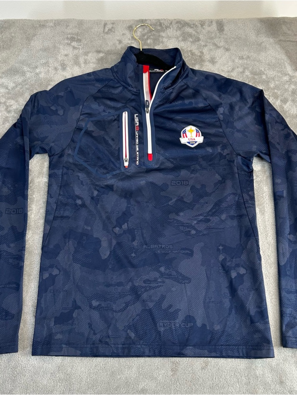 Ralph Lauren RLX 2018 Ryder Cup Albatros Golf Zip Pullover Size Extra‎ Small XS